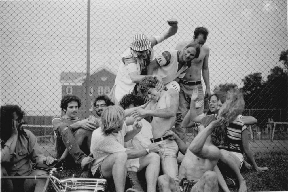 Beloit College mid-1970's softball team called Suppose That, which was mostly composed of B...